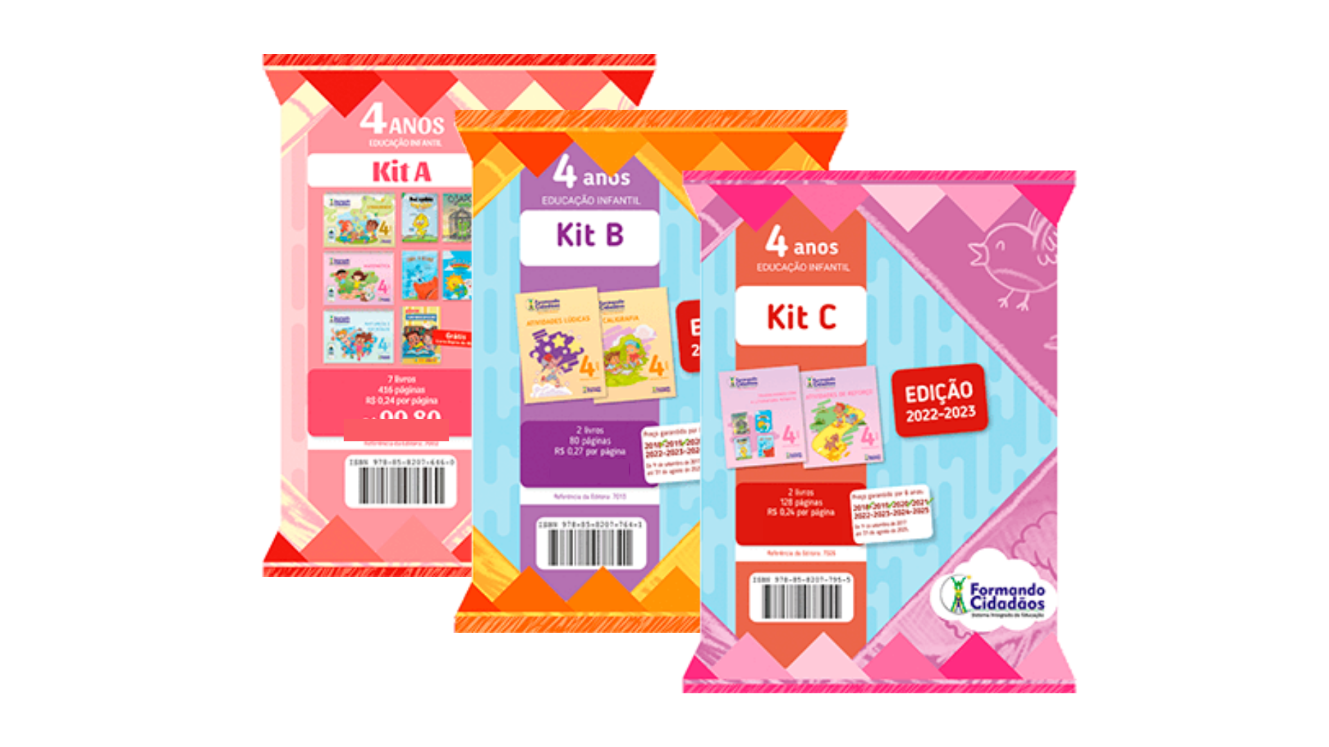 FORMANDO CIDADÃOS KIT COMPLETO – A, B e C 4 ANOS