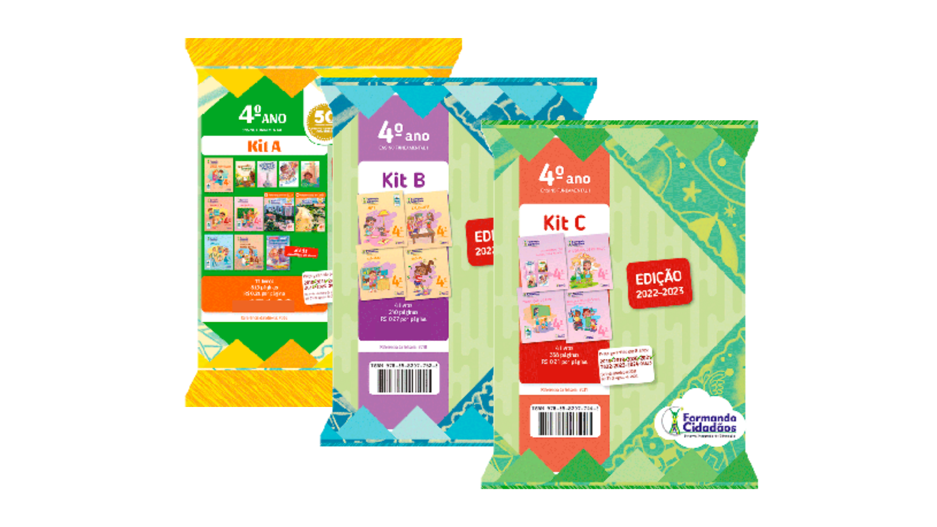 FORMANDO CIDADÃOS KIT COMPLETO – A, B e C 4° ANO